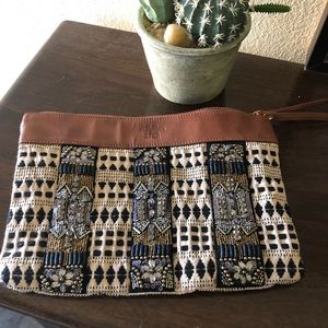 A&F Woven Clutch